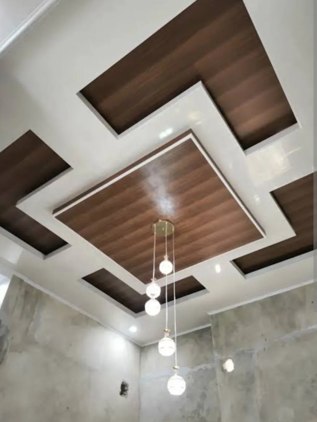 Contoh desain dan hasil plafon PVC model 3