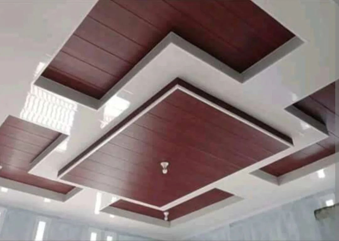 Contoh desain dan hasil plafon PVC model 4