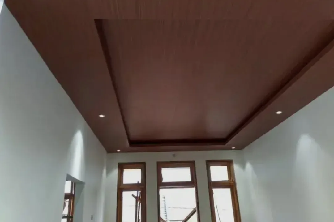 Contoh desain dan hasil plafon PVC model 6